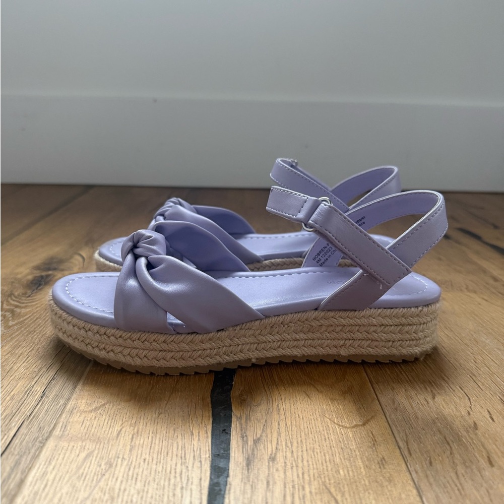 Nordstrom Lavender Knot Espadrille Sandals